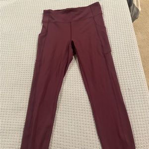 Lululemon leggings | size 8 | burgundy